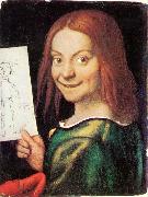 CAROTO, Giovanni Francesco, Read-headed Youth Holding a Drawing